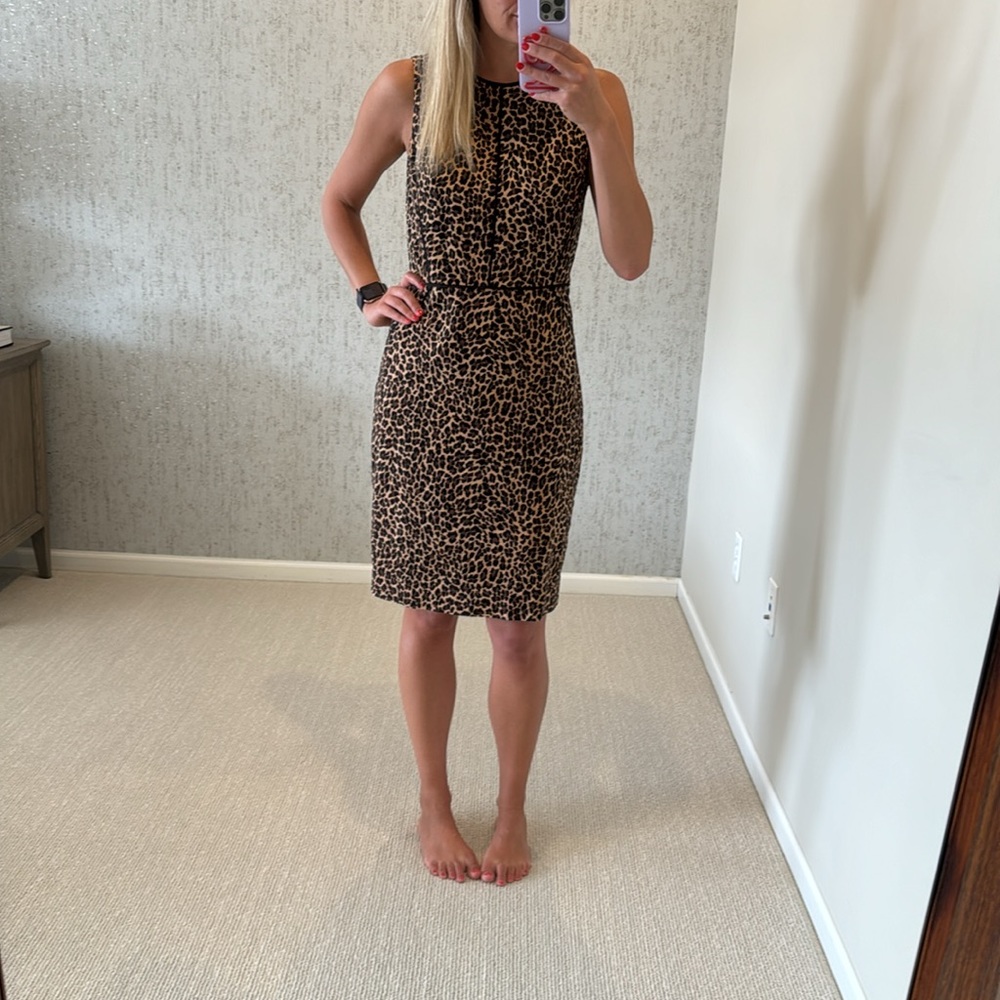 J Crew Animal print dress
